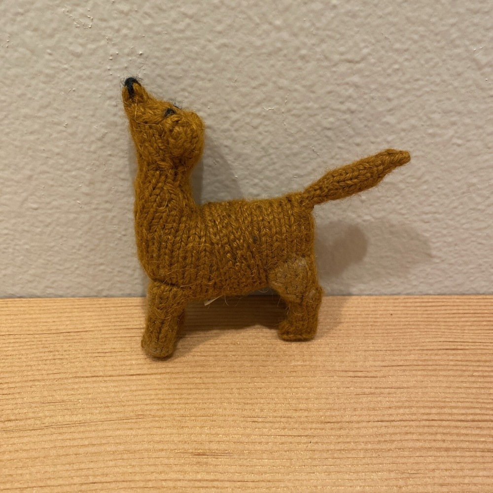 Knit Dog Alpaca Wool Acrylic Finger‎ Puppet